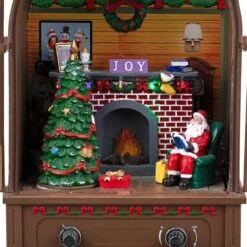 Northlight LED Lighted And Musical Retro Radio With Santa Scene Christmas Decoration-12.5" 14 Northlight LED Lighted And Musical Retro Radio With Santa Scene Christmas Decoration-12.5" -The Home Depot Shop northlight christmas centerpieces 35769679 76 1000