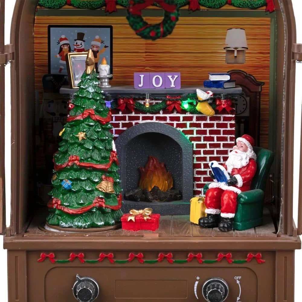 Northlight LED Lighted And Musical Retro Radio With Santa Scene Christmas Decoration-12.5" 7 Northlight LED Lighted And Musical Retro Radio With Santa Scene Christmas Decoration-12.5" - Image 7