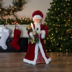 Northlight 24 " Animated Mrs. Claus With Lighted Candle Musical Christmas Figure -The Home Depot Shop northlight christmas figurines 34850959 31 1000