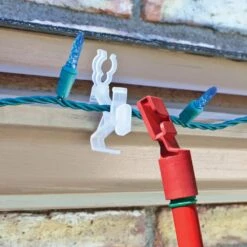 Northlight 3.75 In. Ladderless Gutter And Shingle Christmas Light Clips - (Set Of 75 ) -The Home Depot Shop northlight christmas light accessories 33906250 31 1000