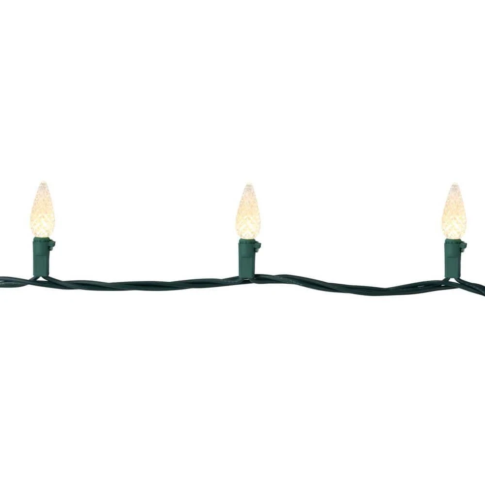 Northlight 200-Count Warm White LED Faceted C6 Christmas Lights 66.25 Ft Green Wire 5 Northlight 200-Count Warm White LED Faceted C6 Christmas Lights 66.25 Ft Green Wire - Image 5
