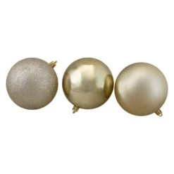 Northlight 4 In. Almond/Silver/Pewter/Champagne Shatterproof 3-Finish Christmas Ball Ornaments (12-Count) 7 Northlight 4 In. Almond/Silver/Pewter/Champagne Shatterproof 3-Finish Christmas Ball Ornaments (12-Count) -The Home Depot Shop northlight christmas ornament sets 32911654 1f 1000