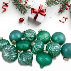 Northlight Green Finial And Glass Ball Christmas Ornaments Set Of 12 5 Northlight Green Finial And Glass Ball Christmas Ornaments Set Of 12 -The Home Depot Shop northlight christmas ornament sets 34313350 31 1000
