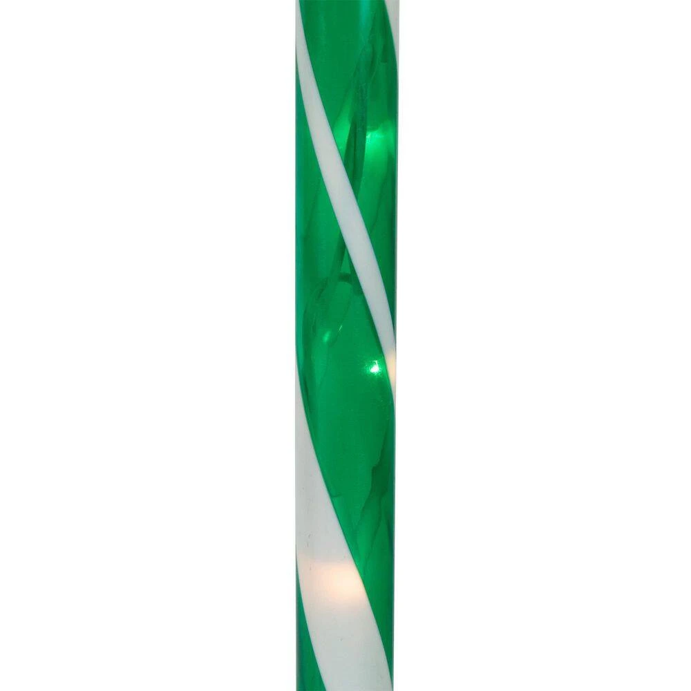 Northlight Lighted Candy Cane Outdoor Christmas Pathway Lights-28"-Green-Set Of 6 6 Northlight Lighted Candy Cane Outdoor Christmas Pathway Lights-28"-Green-Set Of 6 - Image 6