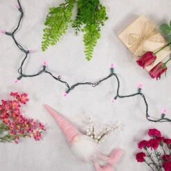 Northlight Set Of 100 Pink LED Mini Christmas Lights - Green Wire 9 Northlight Set Of 100 Pink LED Mini Christmas Lights - Green Wire -The Home Depot Shop northlight christmas string lights 32605362 31 1000