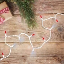 Northlight Set Of 100 Red And Pure White LED Mini Christmas Lights - White Wire 10 Northlight Set Of 100 Red And Pure White LED Mini Christmas Lights - White Wire -The Home Depot Shop northlight christmas string lights 32605403 4f 1000