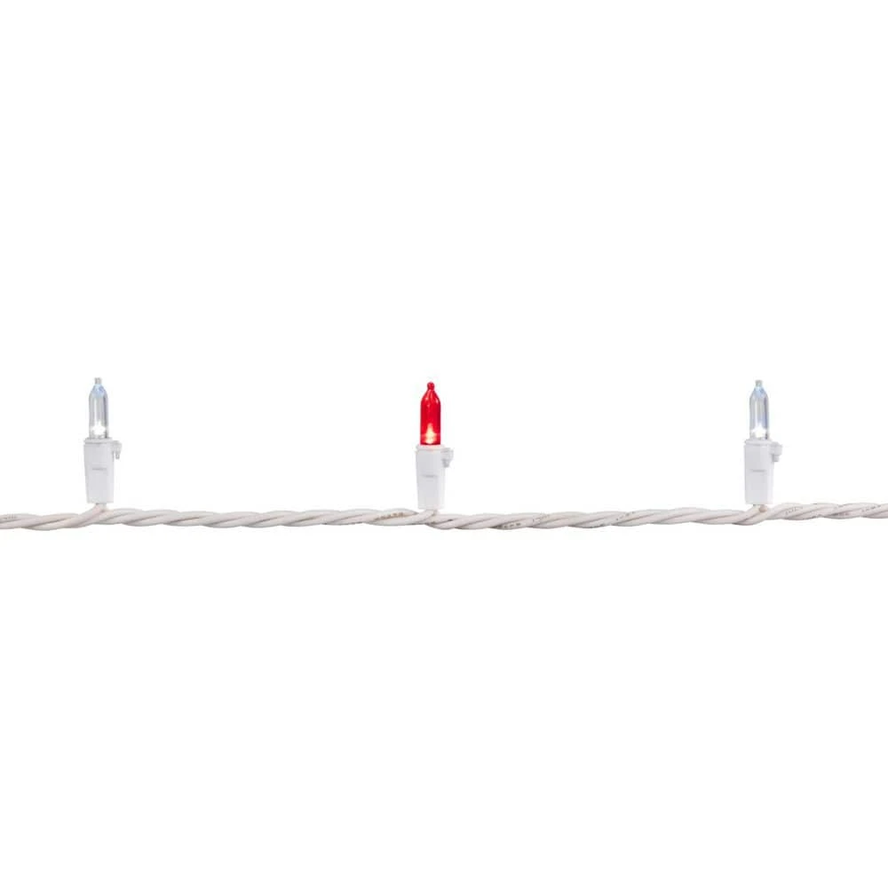 Northlight Set Of 100 Red And Pure White LED Mini Christmas Lights - White Wire 7 Northlight Set Of 100 Red And Pure White LED Mini Christmas Lights - White Wire - Image 7
