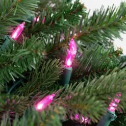 Northlight Set Of 50 Pink LED Mini Christmas Lights With Green Wire 14 Northlight Set Of 50 Pink LED Mini Christmas Lights With Green Wire -The Home Depot Shop northlight christmas string lights 32605419 76 1000
