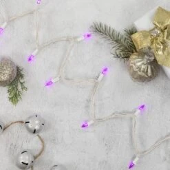 Northlight Set Of 50 Purple LED Mini Christmas Lights With White Wire 8 Northlight Set Of 50 Purple LED Mini Christmas Lights With White Wire -The Home Depot Shop northlight christmas string lights 32605427 1f 1000