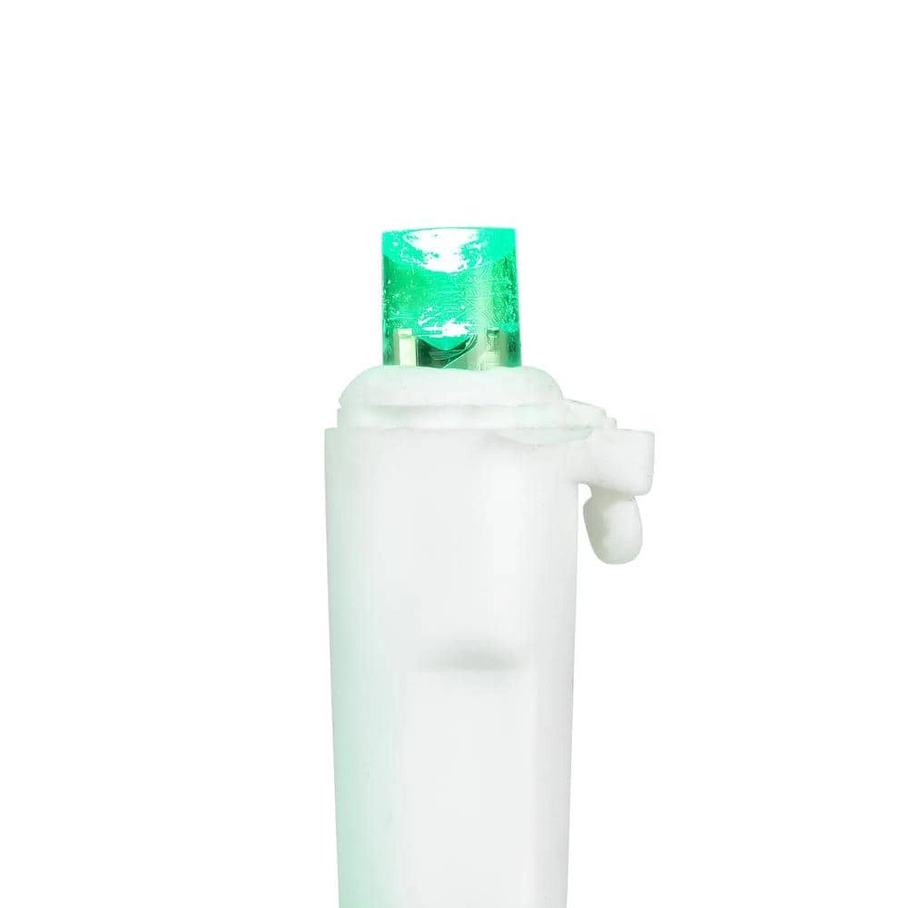 Northlight Set Of 50 Green LED Wide Angle Christmas Lights On White Wire 3 Northlight Set Of 50 Green LED Wide Angle Christmas Lights On White Wire - Image 3