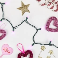 Northlight Set Of 50 Pink LED Wide Angle Christmas Lights - Green Wire -The Home Depot Shop northlight christmas string lights 32608194 31 1000