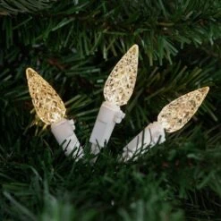 Northlight Set Of 70 Warm White LED C6 Christmas Lights With White Wire -The Home Depot Shop northlight christmas string lights 32608240 1f 1000