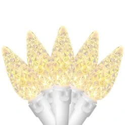 Northlight Set Of 70 Warm White LED C6 Christmas Lights With White Wire