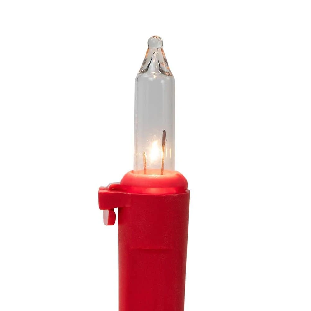 Northlight 50-Count Clear Mini Christmas Light Set-10' Red Wire 5 Northlight 50-Count Clear Mini Christmas Light Set-10' Red Wire - Image 5