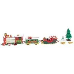 Northlight 31-Piece Battery Operated Lighted And Animated Tree Christmas Train Set With Sound 5.5 In. -The Home Depot Shop northlight christmas trains 35254027 1f 1000