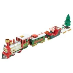 Northlight 31-Piece Battery Operated Lighted And Animated Tree Christmas Train Set With Sound 5.5 In. -The Home Depot Shop northlight christmas trains 35254027 4f 1000