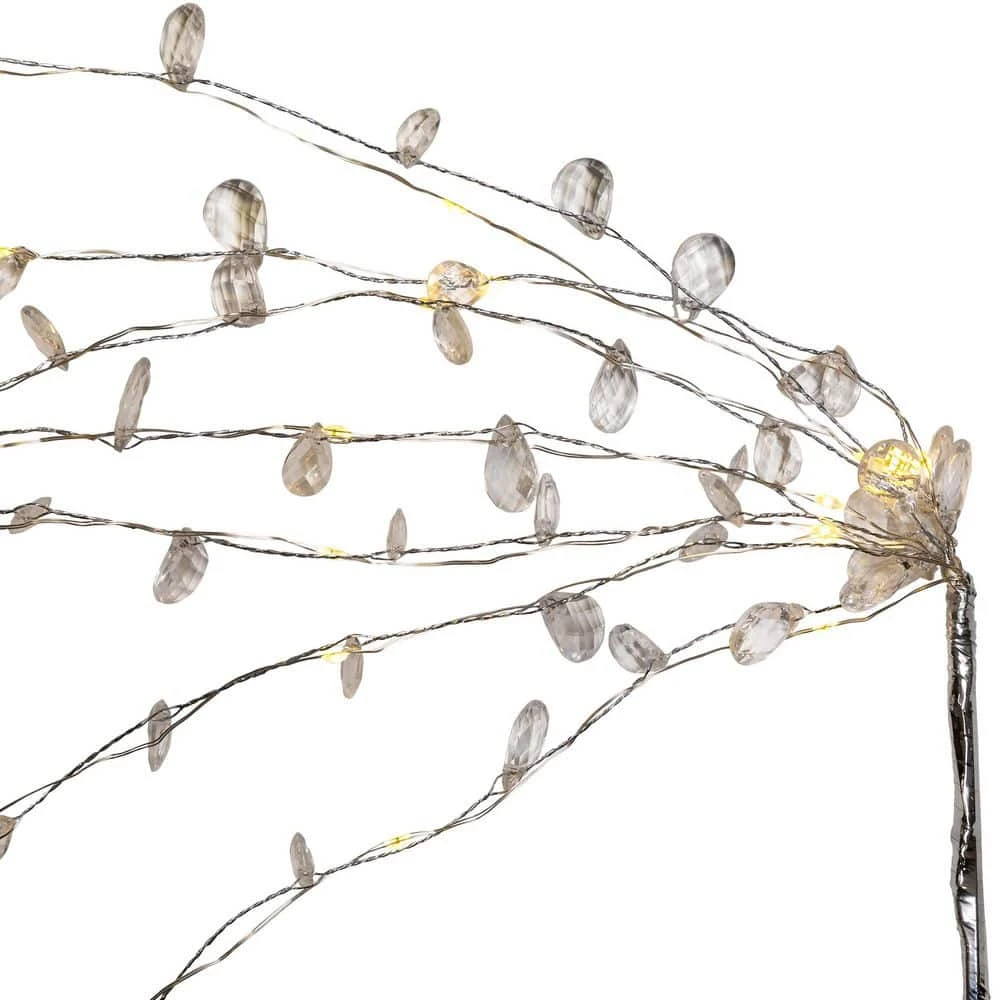 Northlight LED Lighted Willow Branch Christmas Spray-40"-Silver-Warm White 5 Northlight LED Lighted Willow Branch Christmas Spray-40"-Silver-Warm White - Image 5