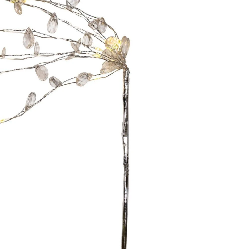 Northlight LED Lighted Willow Branch Christmas Spray-40"-Silver-Warm White 6 Northlight LED Lighted Willow Branch Christmas Spray-40"-Silver-Warm White - Image 6