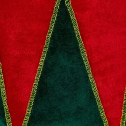 Northlight 25 In. Red And Green Fabric Drum With White Trim Christmas Tree Collar -The Home Depot Shop northlight christmas tree collars 35688222 1f 1000