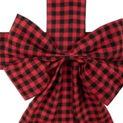 Northlight 14' Red Buffalo Plaid Christmas Ribbon Door Bow 8 Northlight 14' Red Buffalo Plaid Christmas Ribbon Door Bow -The Home Depot Shop northlight christmas tree ribbon 35681108 1f 1000