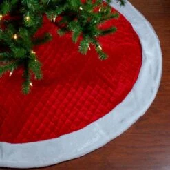 Northlight 72 In. Red And White Quilted Christmas Tree Skirt With Faux Fur Trim 5 Northlight 72 In. Red And White Quilted Christmas Tree Skirt With Faux Fur Trim -The Home Depot Shop northlight christmas tree skirts 33530814 31 1000