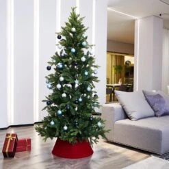 Northlight 22 In. Red Velvet Christmas Tree Collar -The Home Depot Shop northlight christmas tree skirts 34858415 31 1000