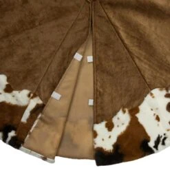Northlight Corduroy Christmas Tree Skirt With Faux Fur Trim-48in.-Brown -The Home Depot Shop northlight christmas tree skirts 35766665 1f 1000