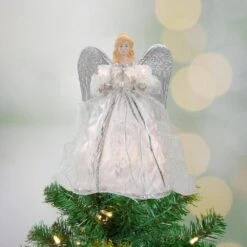 Northlight 12 In. Lighted White And Silver Angel With Wings Christmas Tree Topper - Clear Lights 9 Northlight 12 In. Lighted White And Silver Angel With Wings Christmas Tree Topper - Clear Lights -The Home Depot Shop northlight christmas tree toppers 34850965 31 1000