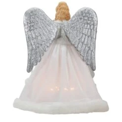 Northlight 12 In. Lighted Silver And White Angel With Wings Christmas Tree Topper - Clear Lights 8 Northlight 12 In. Lighted Silver And White Angel With Wings Christmas Tree Topper - Clear Lights -The Home Depot Shop northlight christmas tree toppers 34850966 1f 1000