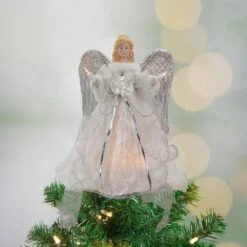 Northlight 12 In. Lighted Silver And White Angel With Wings Christmas Tree Topper - Clear Lights 9 Northlight 12 In. Lighted Silver And White Angel With Wings Christmas Tree Topper - Clear Lights -The Home Depot Shop northlight christmas tree toppers 34850966 31 1000