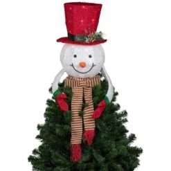 Northlight 21.5 In. Lighted Snowman With Red Top Hat Christmas Tree Topper 9 Northlight 21.5 In. Lighted Snowman With Red Top Hat Christmas Tree Topper -The Home Depot Shop northlight christmas tree toppers 35250567 1f 1000