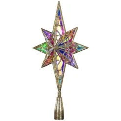 Northlight LED Star Of Bethlehem Christmas Tree Topper-14.5 In. Champagne Gold-Multi Lights -The Home Depot Shop northlight christmas tree toppers 35764511 44 1000