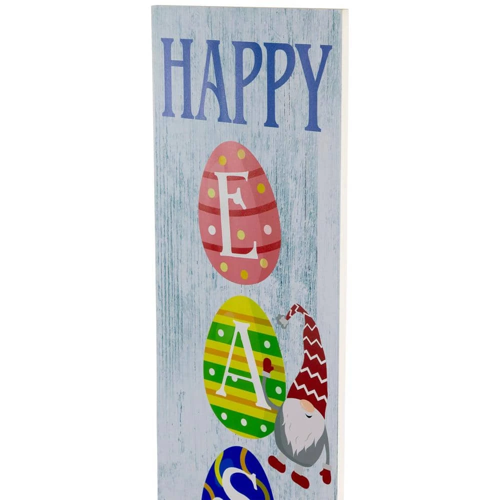 Northlight 35 .75 In. Happy Easter Gnomes And Eggs Spring Porch Board Sign Decoration 4 Northlight 35 .75 In. Happy Easter Gnomes And Eggs Spring Porch Board Sign Decoration - Image 4