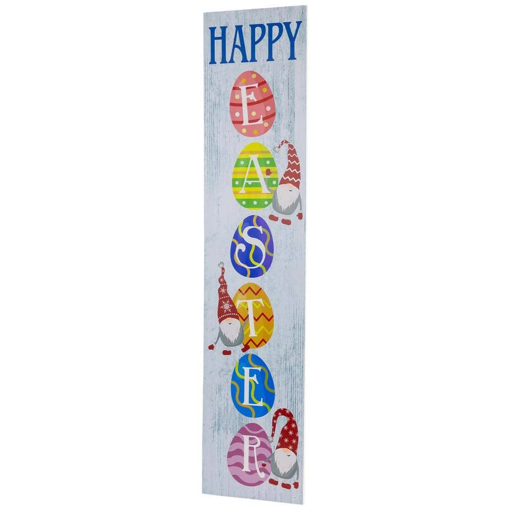 Northlight 35 .75 In. Happy Easter Gnomes And Eggs Spring Porch Board Sign Decoration 3 Northlight 35 .75 In. Happy Easter Gnomes And Eggs Spring Porch Board Sign Decoration - Image 3