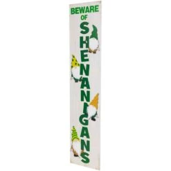 Northlight 36 In. Beware Of Shenanigans St. Patrick's Day Porch Board Sign Decoration -The Home Depot Shop northlight christmas wall decorations 35737605 1f 1000