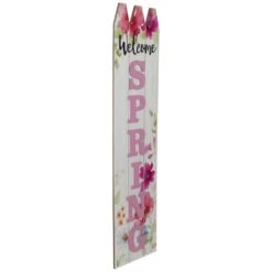 Northlight 40 In. Welcome Spring Floral Outdoor Porch Board Sign Decoration -The Home Depot Shop northlight christmas wall decorations 35745436 1f 1000