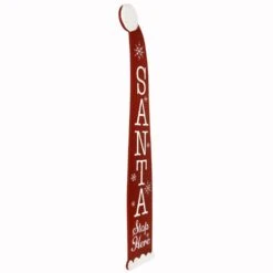Northlight Santa Stop Here Christmas Hat Porch Sign - 35 In. -The Home Depot Shop northlight christmas wall decorations 35765868 4f 1000