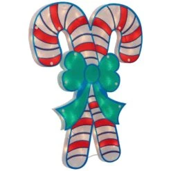 Northlight 18.5 In. Lighted Double Candy Cane Christmas Window Silhouette 11 Northlight 18.5 In. Lighted Double Candy Cane Christmas Window Silhouette -The Home Depot Shop northlight christmas window decorations 34854999 1f 1000