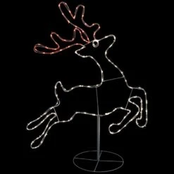 Northlight 36 In. Lighted Running Reindeer Silhouette Outdoor Christmas Decor
