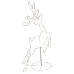 Northlight 36 In. Lighted Running Reindeer Silhouette Outdoor Christmas Decor -The Home Depot Shop northlight christmas yard decorations 35256327 fa 1000