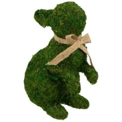 Northlight Standing Moss Easter Rabbit Figurine - 10 In.