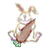 Northlight 17 In. 35-LED Clear Lighted Easter Bunny Rabbit Spring Window Light Decoration