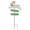 Northlight 25.5 Ft. Easter Egg Hunt And Bunny Trail Outdoor Metal Spring Yard Stake