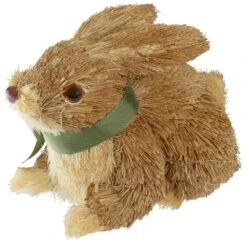 Northlight 8 In. Brown Sisal Bunny Rabbit Easter Figure -The Home Depot Shop northlight easter decorations 34808690 1f 1000