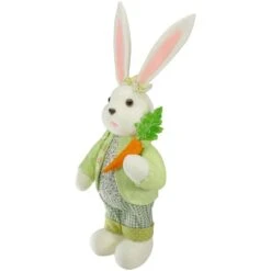 Northlight 20 In. White And Green Standing Rabbit Easter Figure -The Home Depot Shop northlight easter decorations 34808692 1f 1000