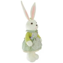 Northlight 20 In. White And Green Standing Girl Rabbit Easter Figure -The Home Depot Shop northlight easter decorations 34808693 1f 1000