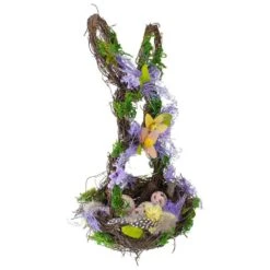 Northlight 14.5" Purple And Green Artificial Floral Bunny Shaped Basket 7 Northlight 14.5" Purple And Green Artificial Floral Bunny Shaped Basket -The Home Depot Shop northlight easter decorations 34808698 1f 1000