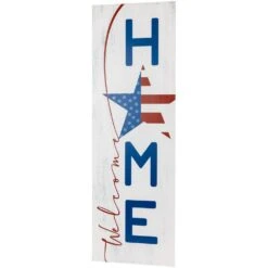 Northlight Welcome Home Americana Wooden Porch Sign - 35.75 In. -The Home Depot Shop northlight easter decorations 35737611 4f 1000