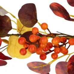Northlight 5 Ft. X 8 In. Berries And Leaves Artificial Fall Harvest Garland Unlit -The Home Depot Shop northlight fall garlands 34868452 44 1000