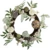 Northlight 20 In. Unlit Pumpkin And Berries With Pinecones Artificial Fall Harvest Twig Wreath